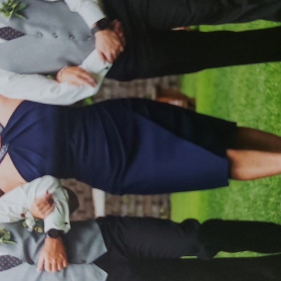 Melanie Lynn dress, size 10, navy blue - Picture 3 of 4